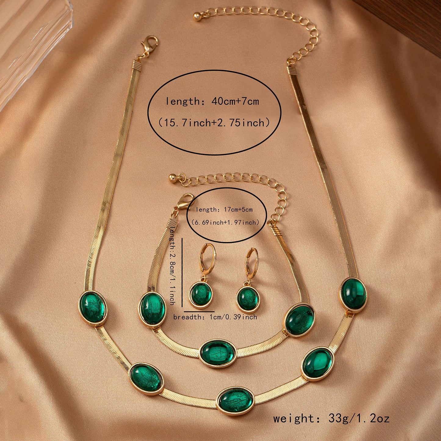 Elegant Emerald Jewelry Set: Timeless Glamour!