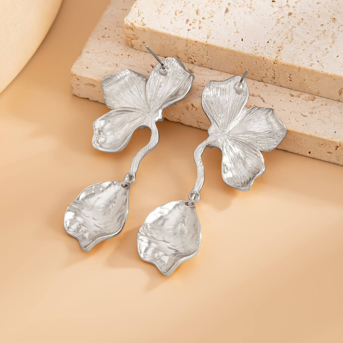 18K Gold Plated Flower Earrings