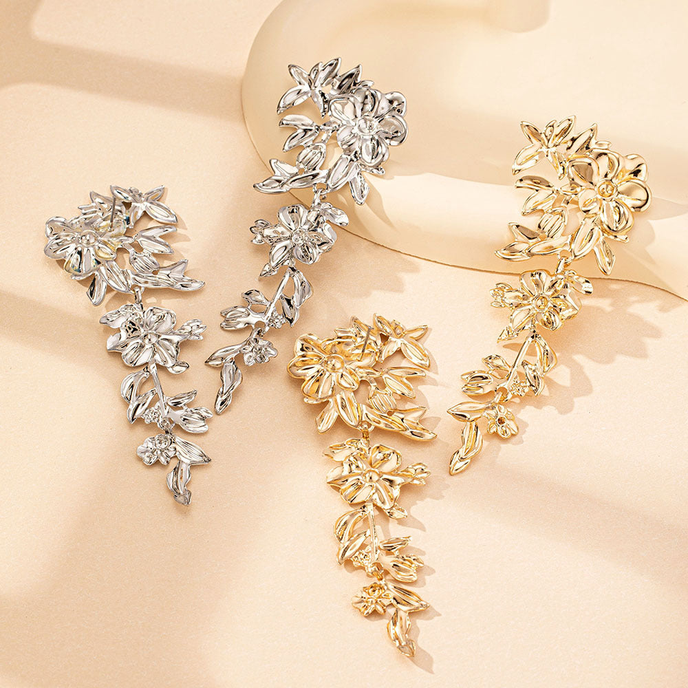 Floral Drop Earrings: Elegance in Every Petal!