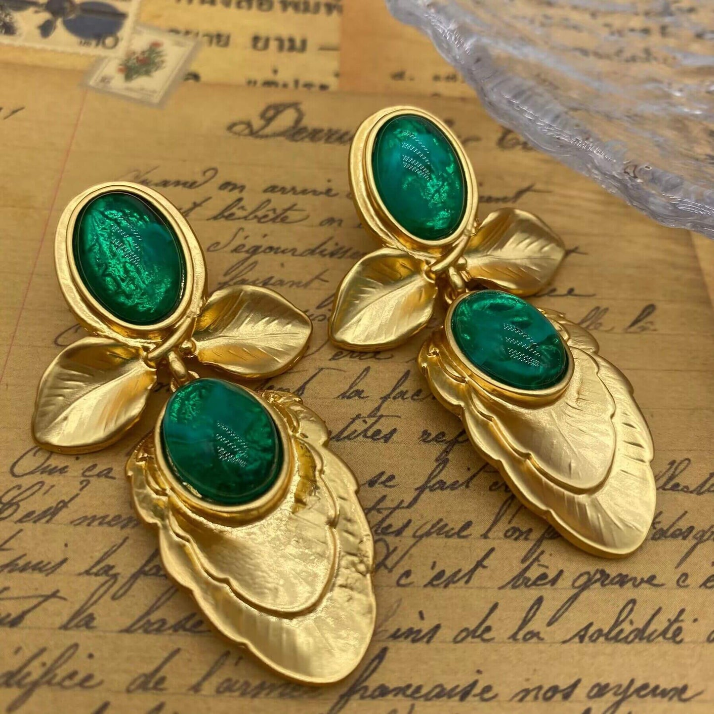 3D Petal Earrings-E031