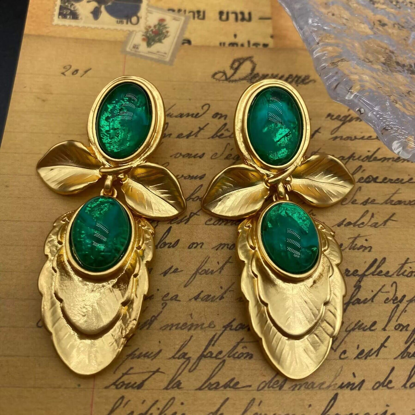 3D Petal Earrings-E031