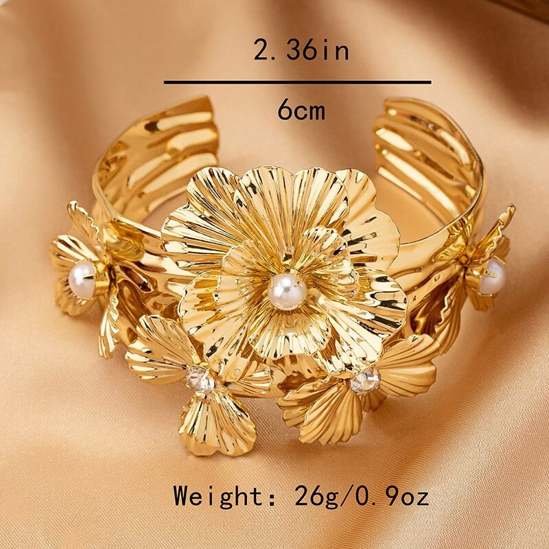 Chunky Gold Cuff Bracelets