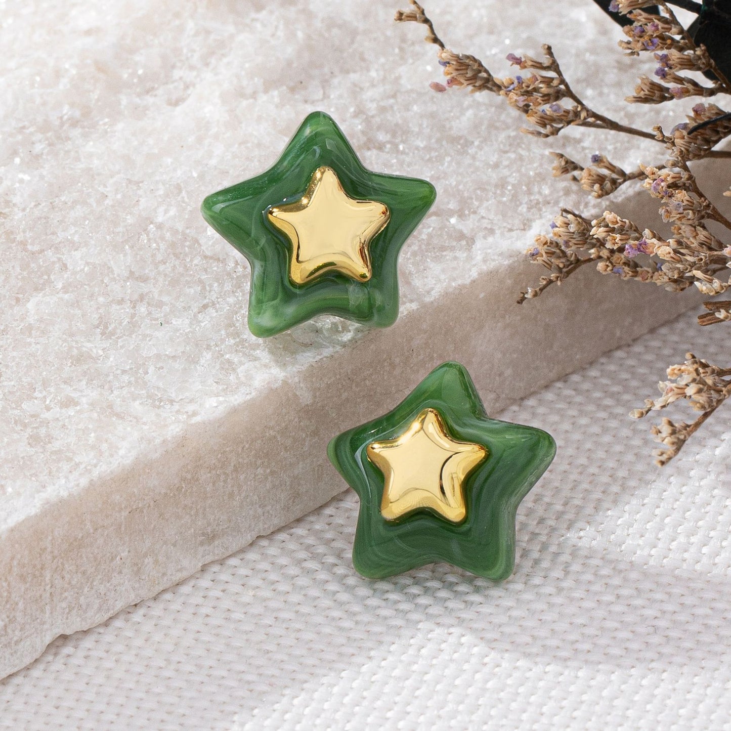 Playful Star Stud Earrings: Colorful Charm for Every Occasion!