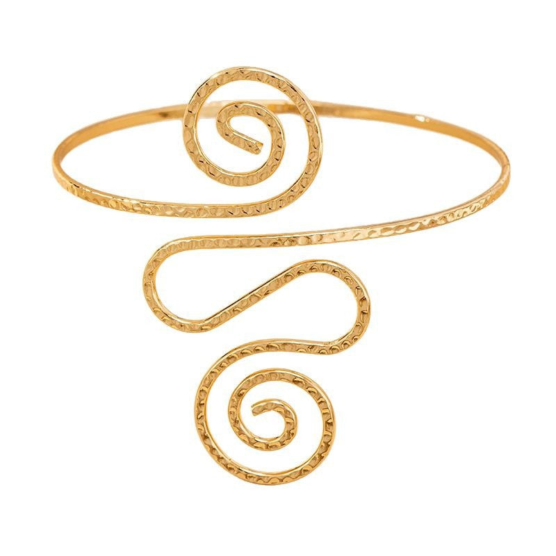 Artistic Spiral Arm Cuff: A Unique Touch of Elegance!