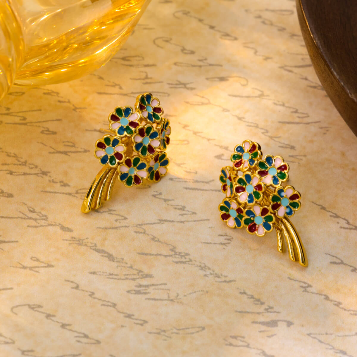 Baroque style earrings