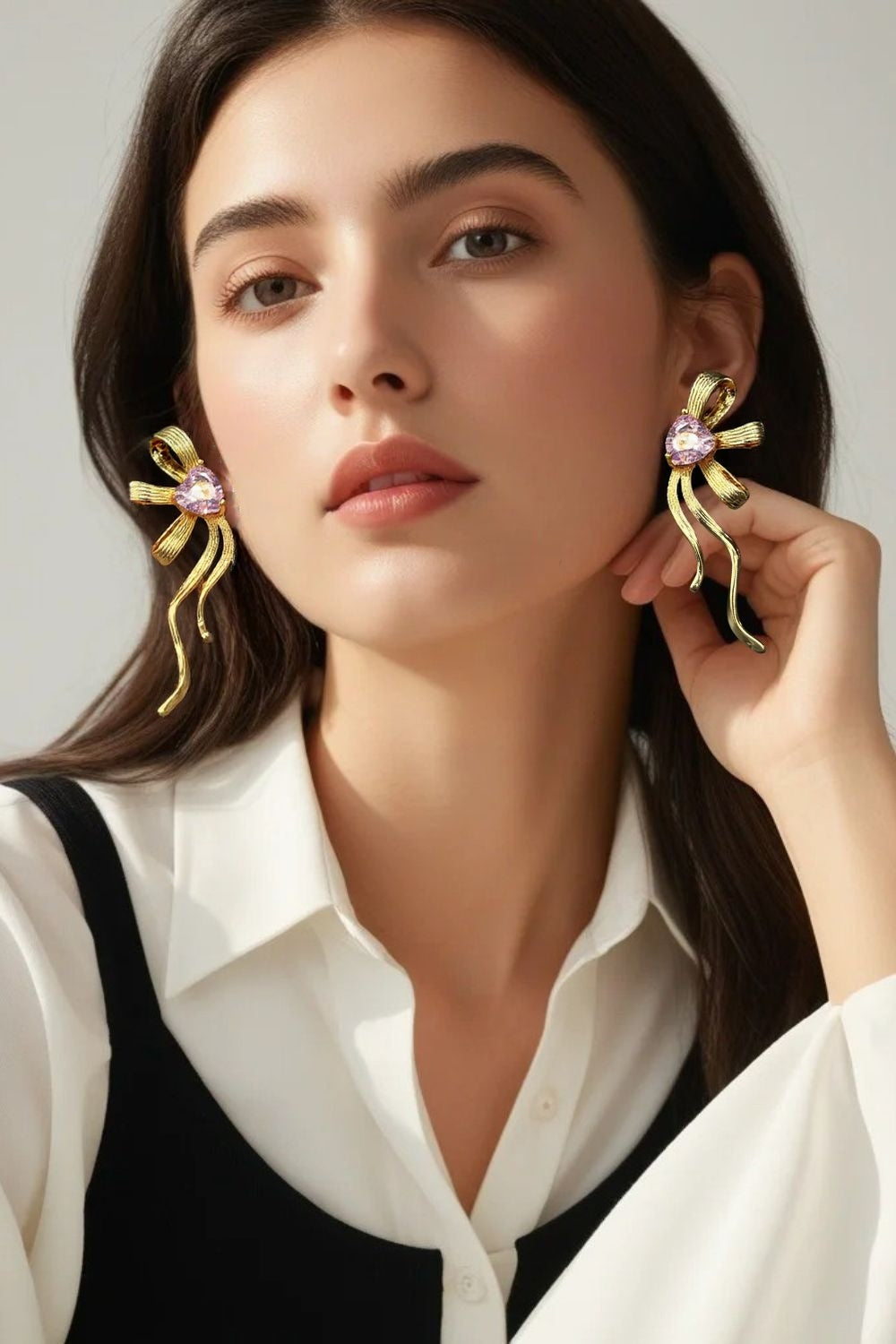 Bow Tassel Earrings-E279