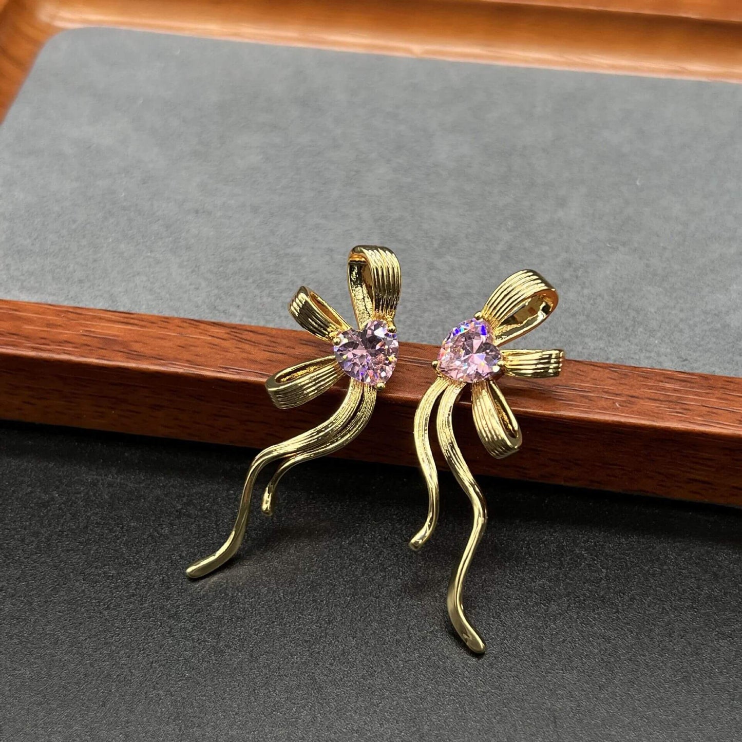 Bow Tassel Earrings