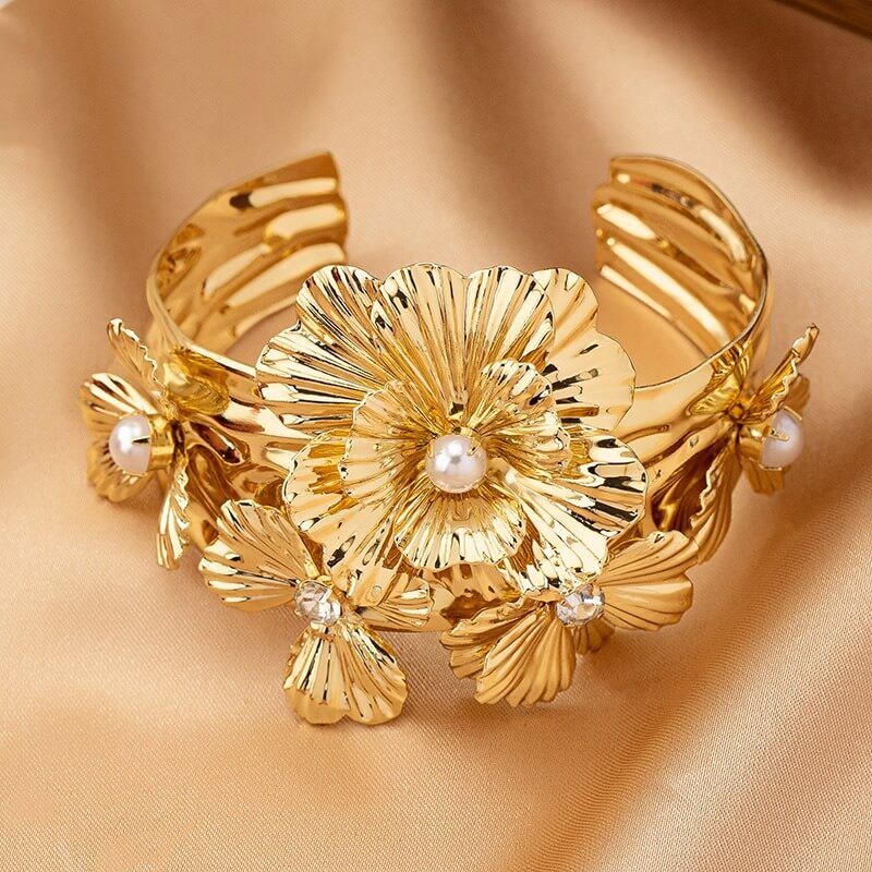 Chunky Gold Cuff Bracelets