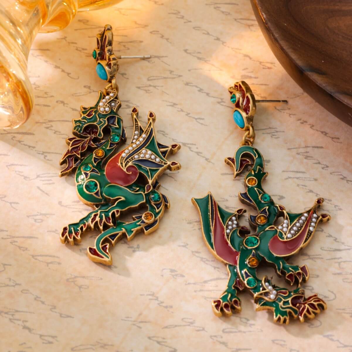 Dragon earrings