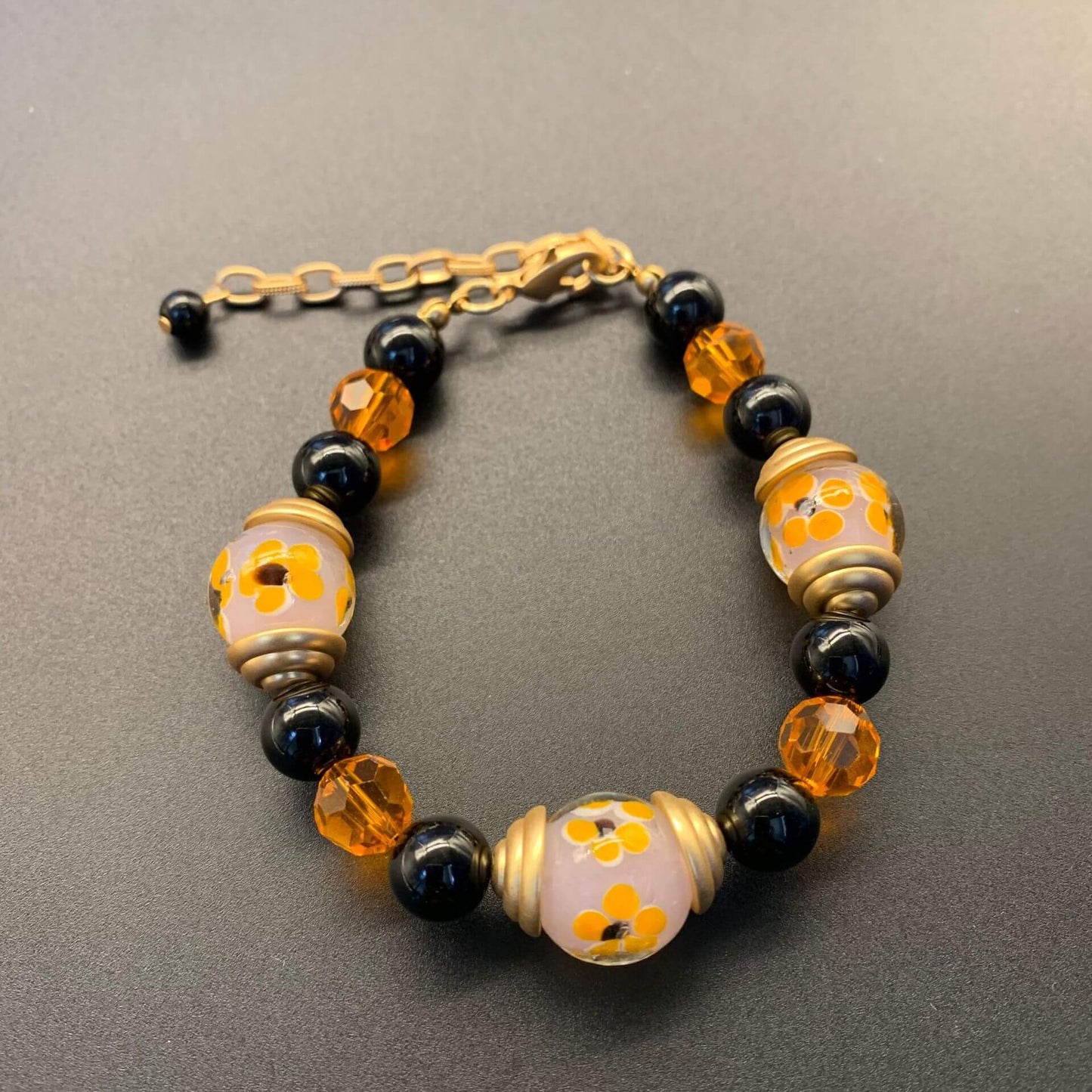 Exquisite Glass Jewelry Set - Necklace and Bracelet(OYG0276)