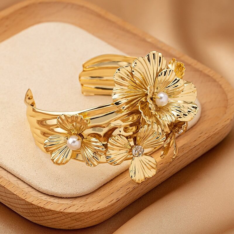 Chunky Gold Cuff Bracelets