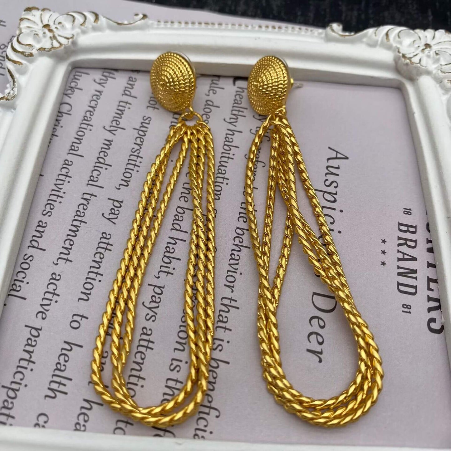 Long tassel earrings