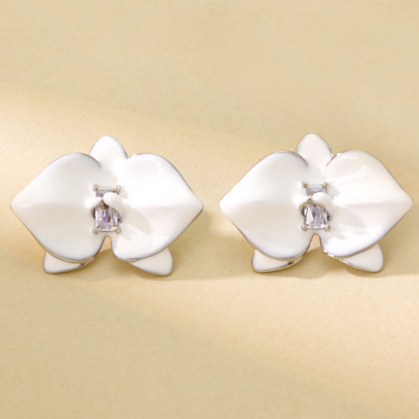 Orchid earrings