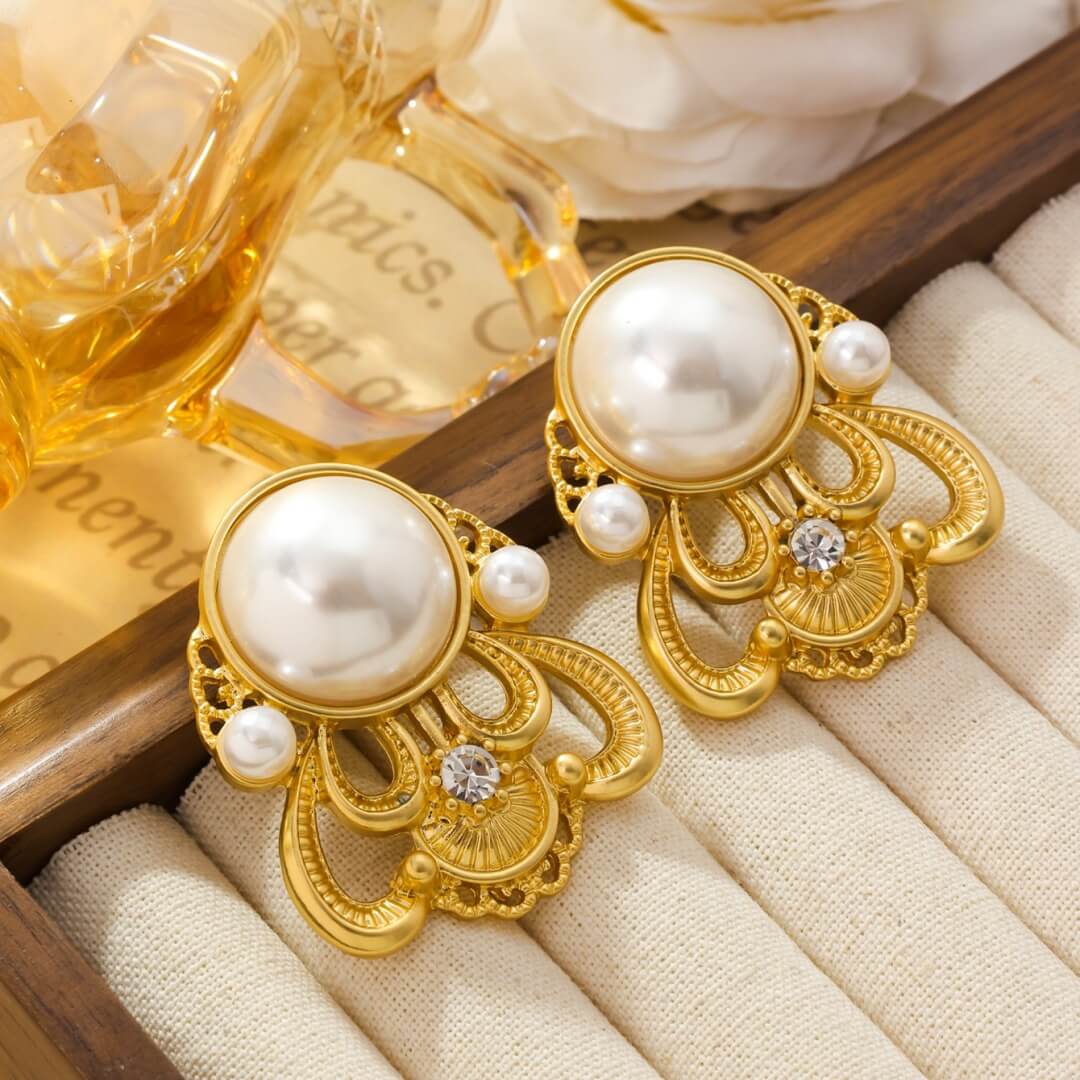 Pearl earrings
