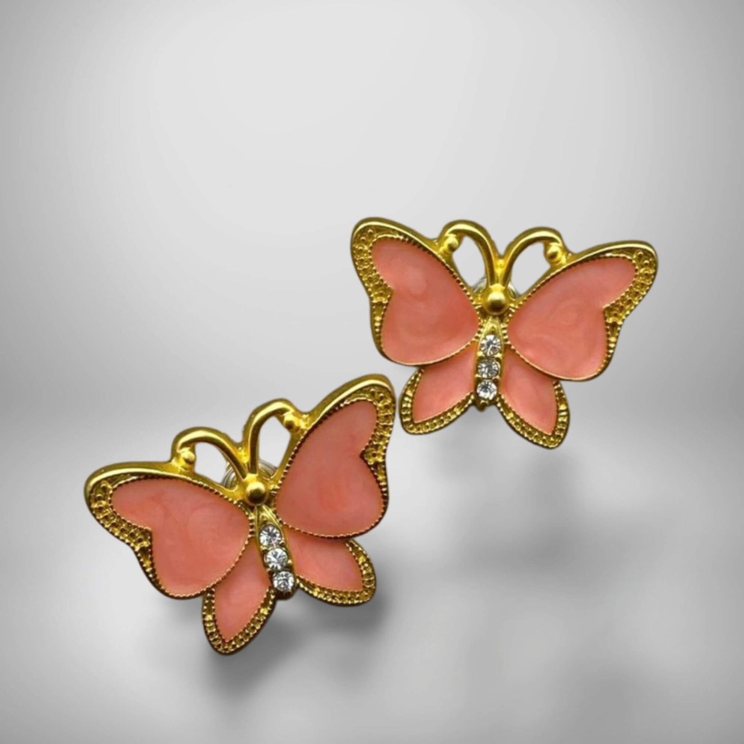 Pink Butterfly Earrings