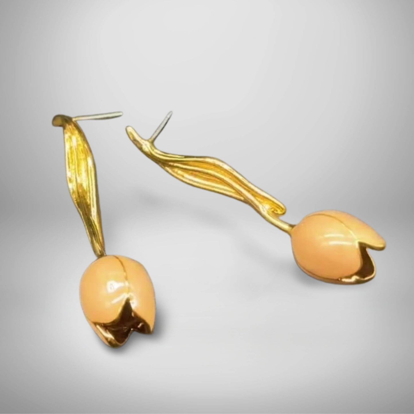 Tulip bud earrings-E383