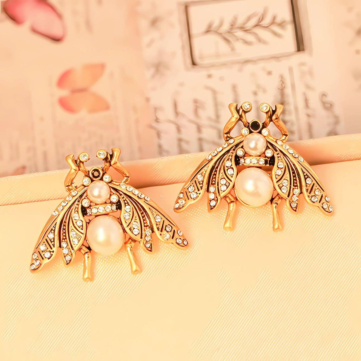 Bee Cubic Zirconia Earrings