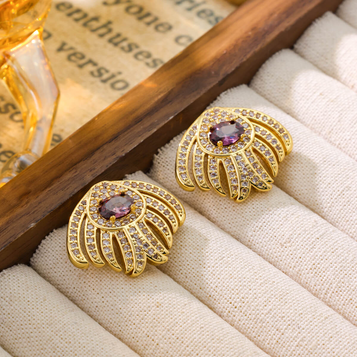 Zirconia Geometric Earrings