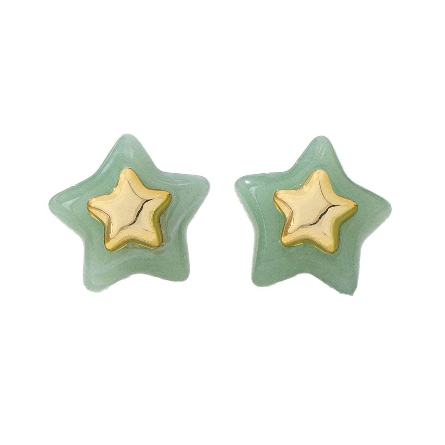 Playful Star Stud Earrings: Colorful Charm for Every Occasion!