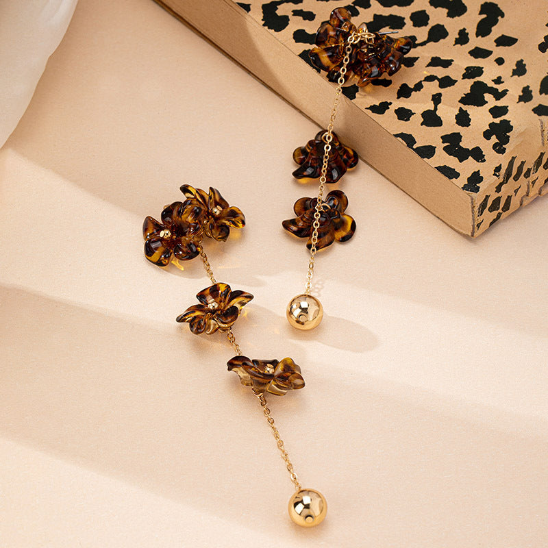 Charming Floral Drop Earrings: Elegant & Playful!
