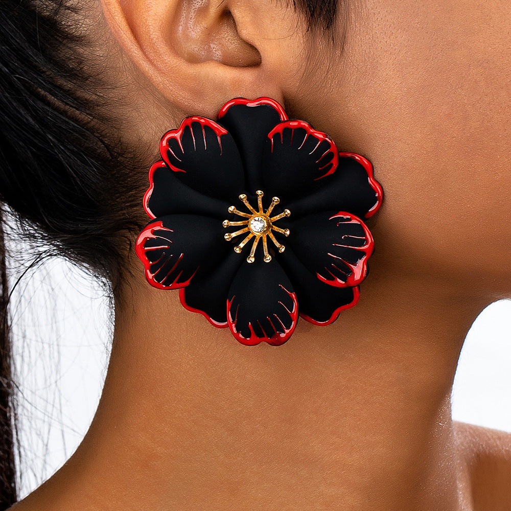 Bold Floral Statement Earrings: Bright & Beautiful!