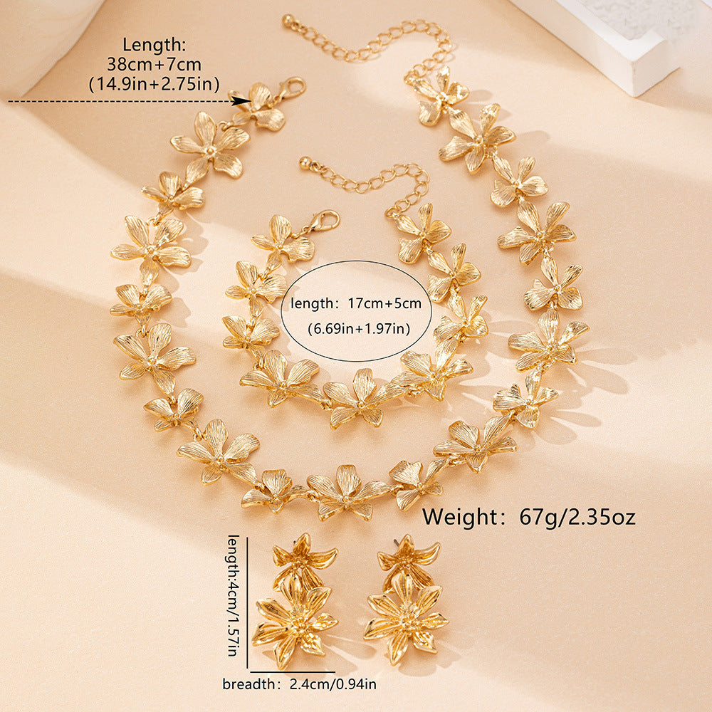 Delicate Floral Jewelry Set: Embrace Nature's Elegance!
