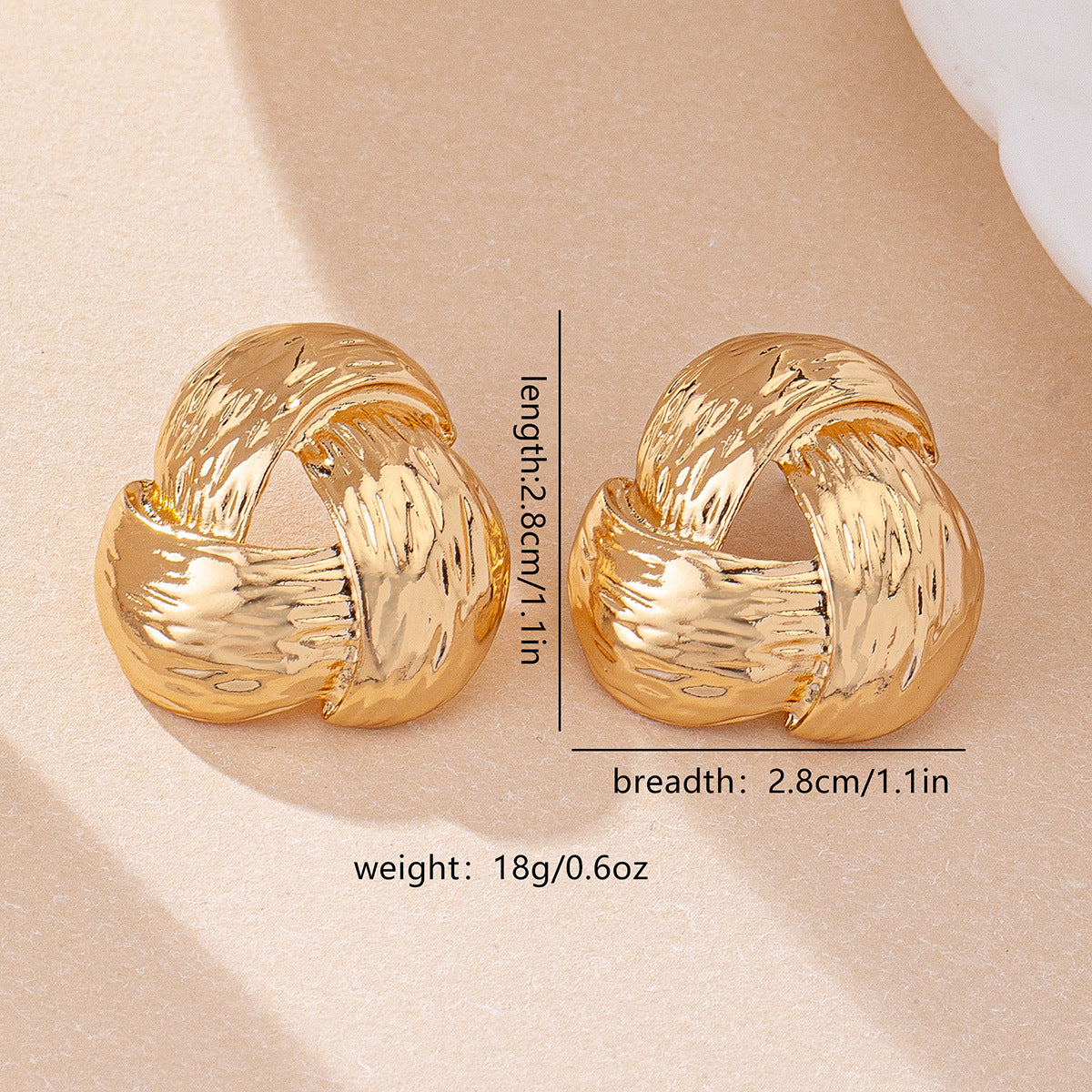 Twisted Gold Hoop Earrings: Timeless Chic!