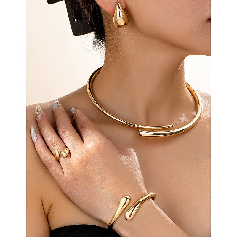 18K Gold Plated Jewelry Set