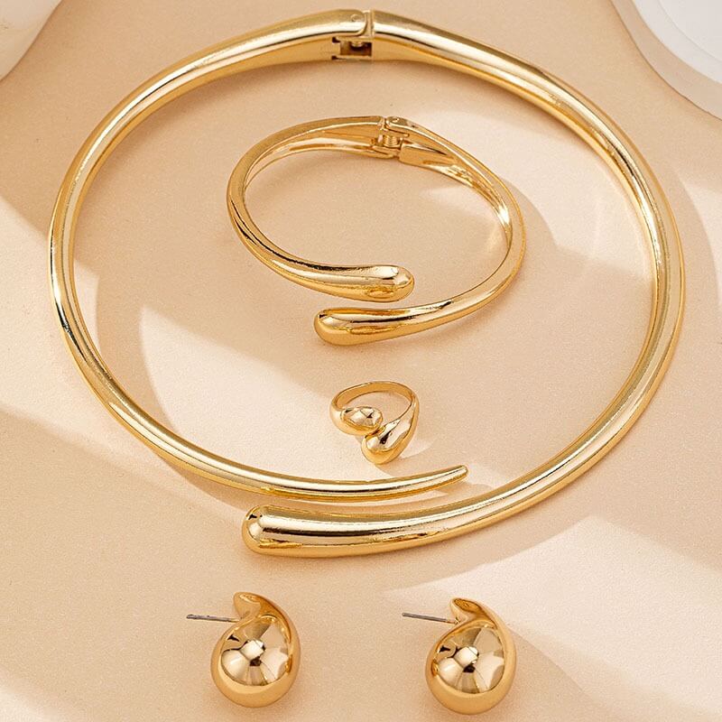 18K Gold Plated Jewelry Set