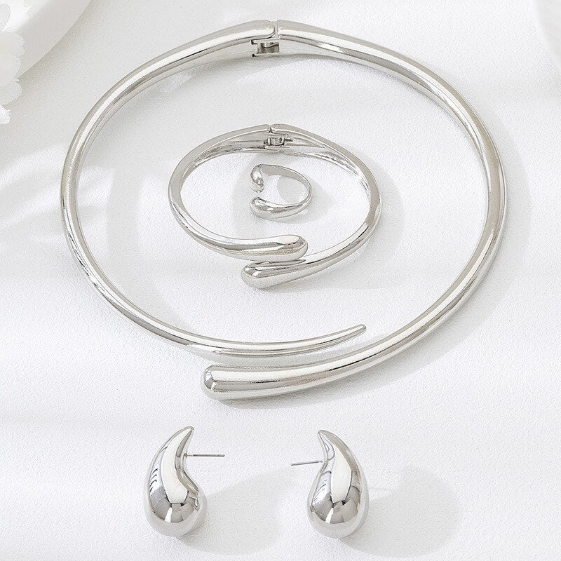 18K Gold Plated Jewelry Set