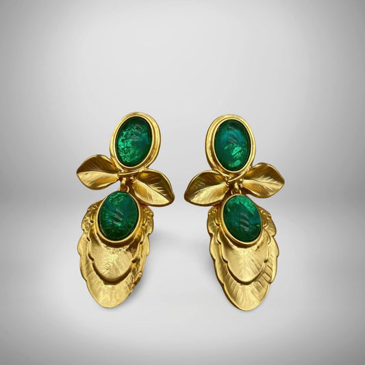 3D Petal Earrings-E031