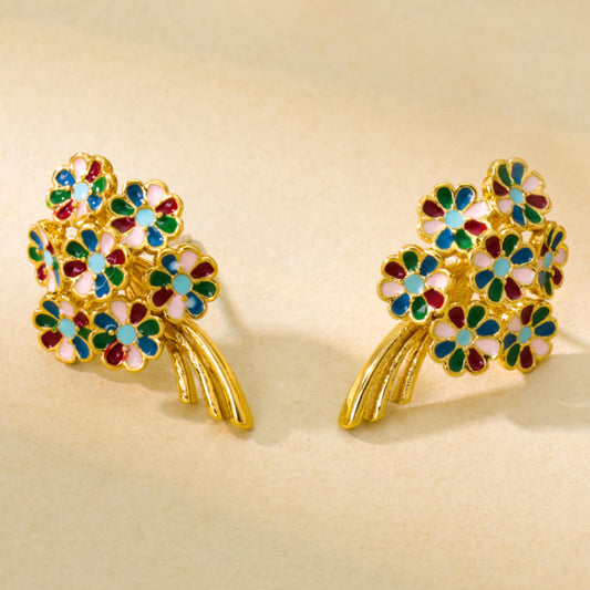 Baroque style earrings