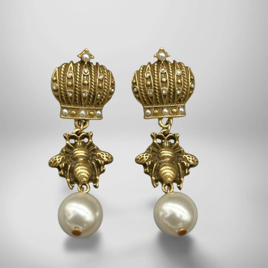 Crown earrings