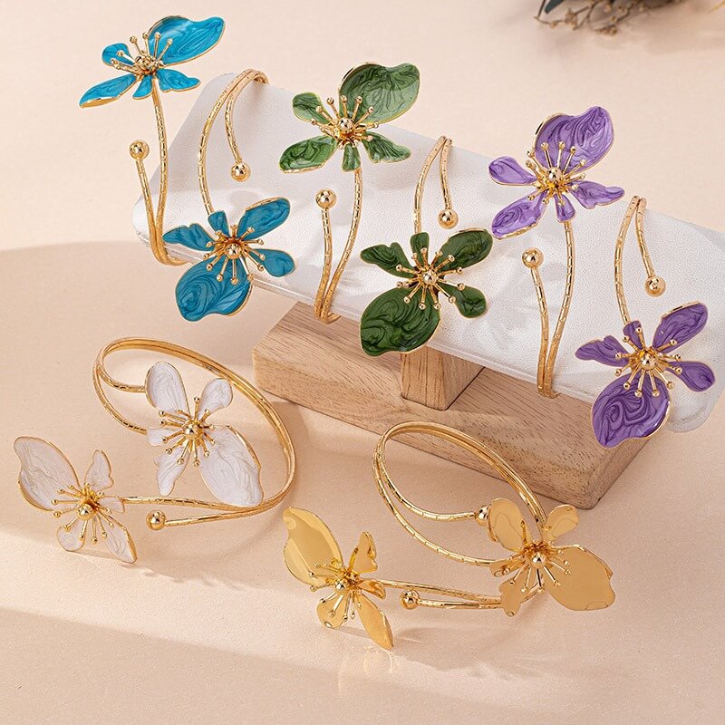Flower Arm Cuff Jewelry