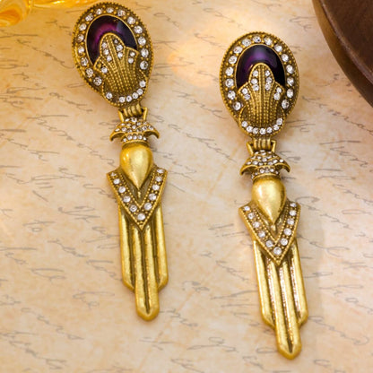 Gemstone Teardrop Earrings