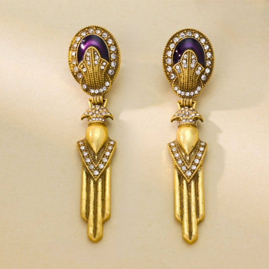 Gemstone Teardrop Earrings