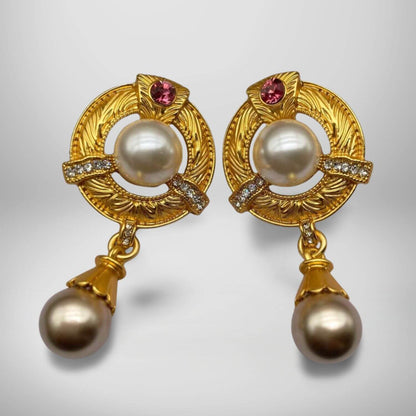 Two Pearl Earrings