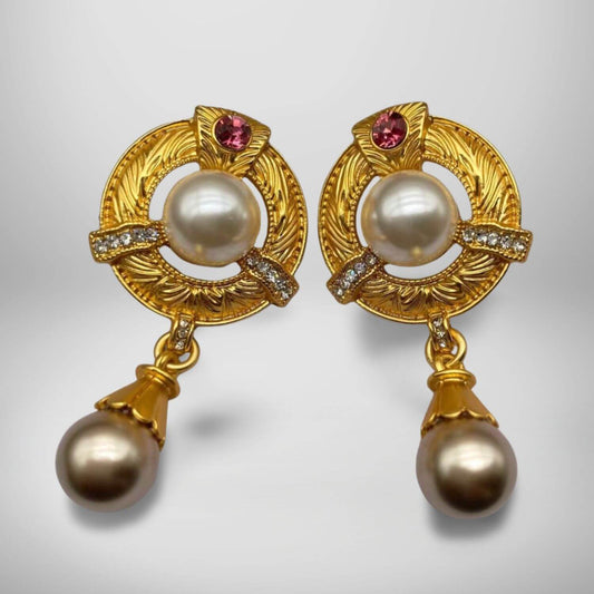 Two Pearl Earrings