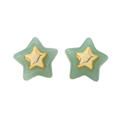 Playful Star Stud Earrings: Colorful Charm for Every Occasion!