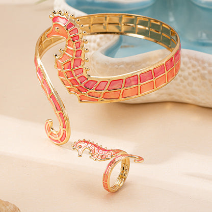 Seahorse Jewelry Set: Whimsical Elegance!